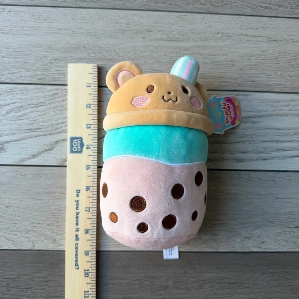 Puchi Gumi bubble tea-themed plush bear toy New With Tags